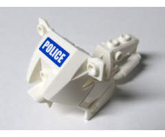Riding Cycle Motorcycle Fairing, City with 'POLICE' White on Blue Background Pattern (Sticker) - Sets 7235-2 / 7288 / 7744 / 60023