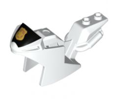 Riding Cycle Motorcycle Fairing, Racing (Sport) Bike with Black Windshield with Gold Badge Pattern