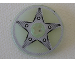 Technic, Disk 3 x 3 with 5-Bolt Star Pattern (Sticker) - Set 8647