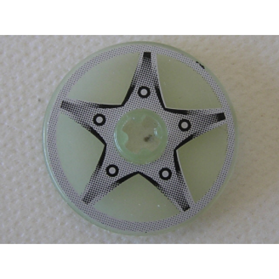 Technic, Disk 3 x 3 with 5-Bolt Star Pattern (Sticker) - Set 8647
