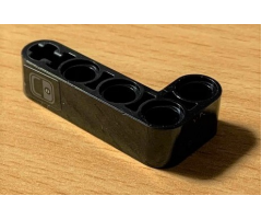 Technic, Liftarm 2 x 4 L-Shape Thick with Dark Bluish Gray Door Handle Pattern (Sticker) - Set 42078