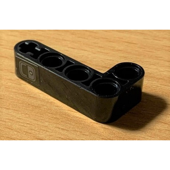 Technic, Liftarm 2 x 4 L-Shape Thick with Dark Bluish Gray Door Handle Pattern (Sticker) - Set 42078