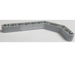 Technic, Liftarm 1 x 11.5 Double Bent Thick with Silver Tread Plate and 6 Rivets Pattern (Sticker) - Set 7906