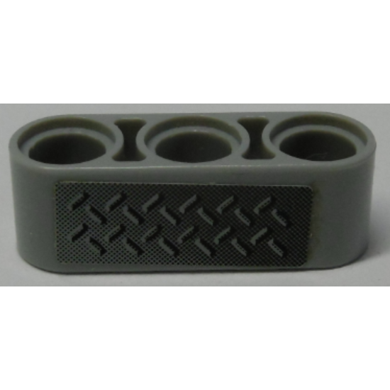 Technic, Liftarm 1 x 3 Thick with Tread Plate Pattern (Sticker) - Set 42009