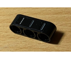 Technic, Liftarm 1 x 3 Thick with 'MACK' and White lines on Black Background Pattern (Sticker) - Set 42078