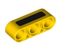 Technic, Liftarm 1 x 3 Thick with Silver and Black Grille Pattern