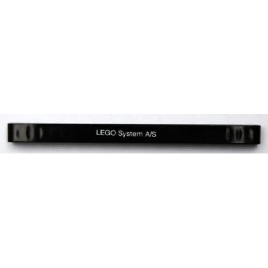 Technic, Liftarm 1 x 13 Thick with 'LEGO System A/S' Pattern (Sticker) - Set 8110