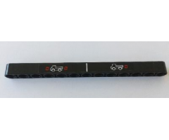 Technic, Liftarm 1 x 13 Thick with Trucks with Red Arrows Pattern (Sticker) - Set 8110