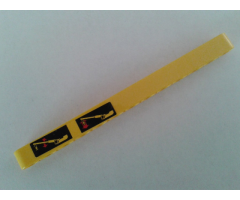 Technic, Liftarm 1 x 13 Thick with Two Crane Arm Movements Pattern on Left End (Sticker) - Set 8053