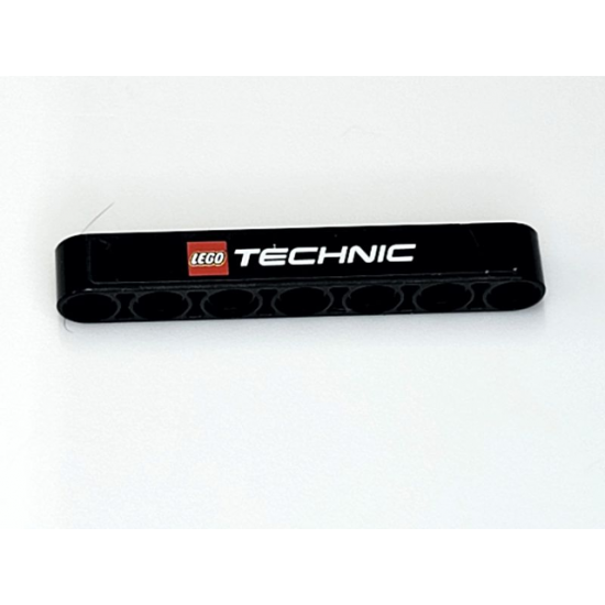 Technic, Liftarm Thick 1 x 7 with LEGO TECHNIC Logo Pattern (Sticker) - Set 42009