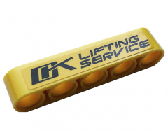 Technic, Liftarm Thick 1 x 5 with Black 'LIFTING SERVICE' Pattern (Sticker) - Set 42108