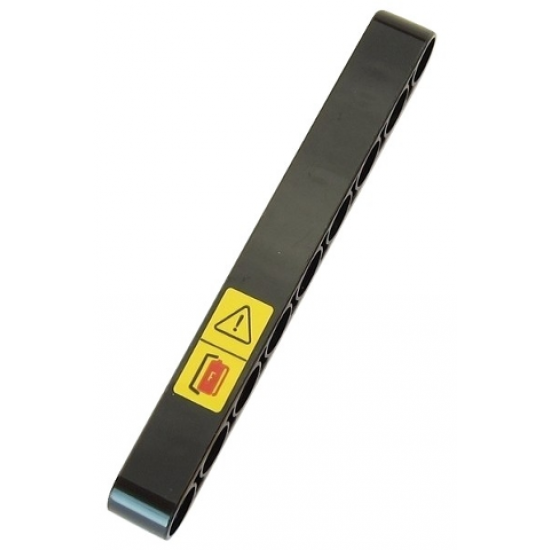 Technic, Liftarm 1 x 9 Thick with Exclamation Mark in Warning Triangle and Fire Extinguisher Pattern (Sticker) - Set 42054