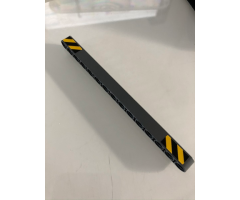 Technic, Liftarm 1 x 15 Thick with Black and Yellow Danger Stripes at Both Ends Pattern (Stickers) - Set 42098