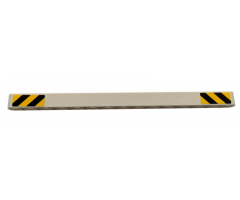 Technic, Liftarm 1 x 15 Thick with Black and Yellow Danger Stripes at Both Ends Pattern (Stickers) - Set 42078