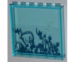 Panel 1 x 6 x 5 with Ivy Plants Pattern (Sticker) - Set 6860