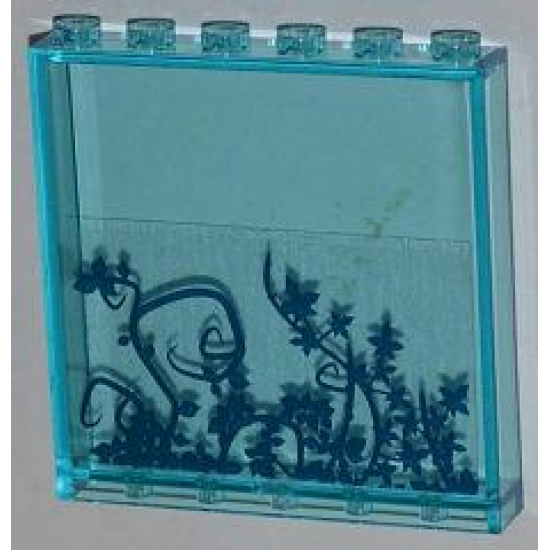 Panel 1 x 6 x 5 with Ivy Plants Pattern (Sticker) - Set 6860