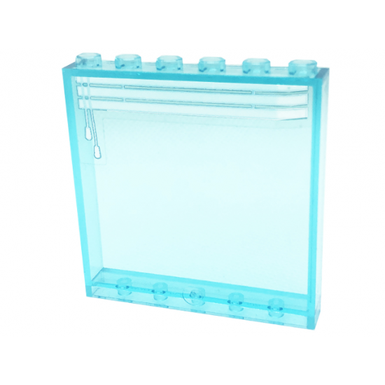 Panel 1 x 6 x 5 with Three Venetian Blinds and Drawstring Pattern (Sticker) - Set 41318