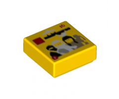 Tile 1 x 1 with LEGO Series 1 Collectible Minifigure Package Pattern