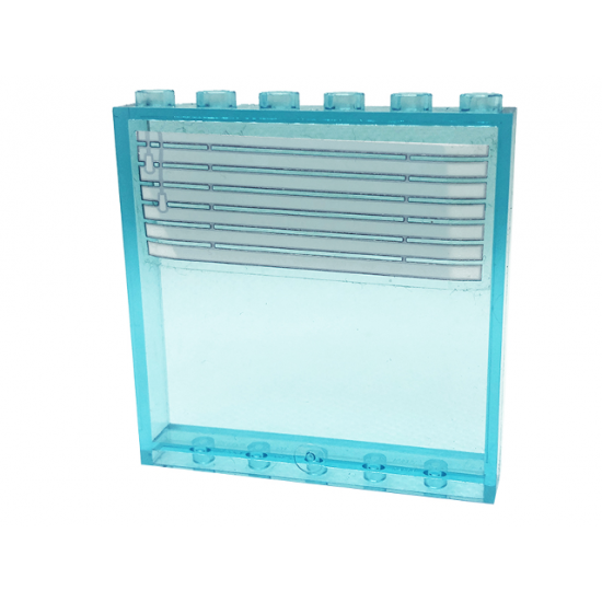 Panel 1 x 6 x 5 with Seven Venetian Blinds and Drawstring Pattern (Sticker) - Set 41318