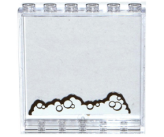Panel 1 x 6 x 5 with Soap Bubbles Pattern on Inside Pattern (Sticker) - Set 41124