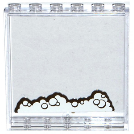 Panel 1 x 6 x 5 with Soap Bubbles Pattern on Inside Pattern (Sticker) - Set 41124