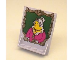 Door 2 x 5 x 5 Swivel, Bracket Base with HP Portrait of Fat Lady Pattern