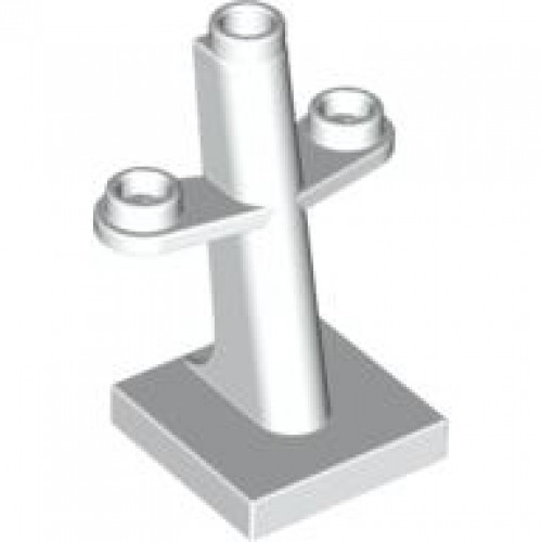 Boat Mast 2 x 2 x 3 Inclined with Stud on Top and Two Sides