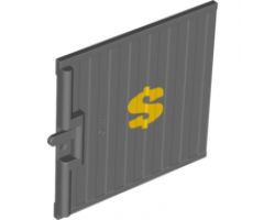 Door Sliding - Type 1 with Yellow Dollar Sign Pattern