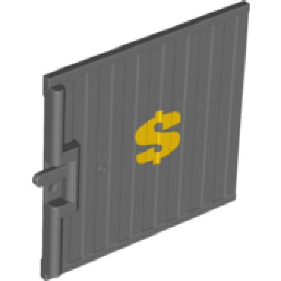 Door Sliding - Type 1 with Yellow Dollar Sign Pattern