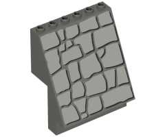 Panel 4 x 6 x 6 Sloped with Rock Pattern