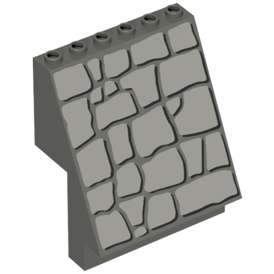 Panel 4 x 6 x 6 Sloped with Rock Pattern