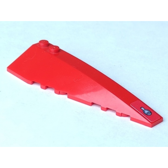 Wedge 10 x 3 Right with Silver Ring Latch Pattern (Sticker) - Set 8156