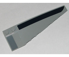 Wedge 10 x 3 Right with Dark Blue and Dark Bluish Gray Boxes Pattern (Stickers) - Set 8036