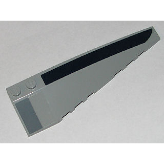Wedge 10 x 3 Right with Dark Blue and Dark Bluish Gray Boxes Pattern (Stickers) - Set 8036