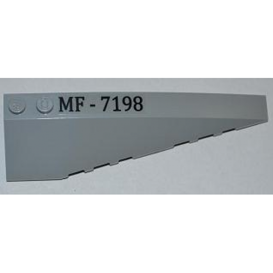 Wedge 10 x 3 Right with 'MF-7198' Pattern (Sticker) - Set 7198