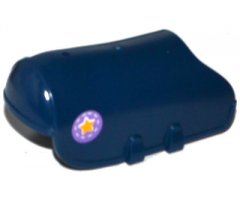 Animal, Accessory Horse Barding with 2 Clasps with Yellow Star and Stitches on Medium Lavender Background Pattern (Sticker) - Set 41125