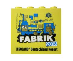 Brick 2 x 4 x 3 with Legoland Deutschland Resort Fabrik 2018 Pattern