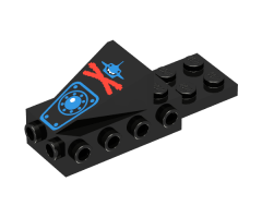 Cockpit Space Nose with Aquazone Aquashark Blue Shark with Red 'X' Pattern