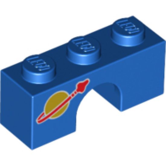Arch 1 x 3 with Classic Space Logo Pattern (Astro Kitty)