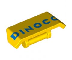 Vehicle Spoiler 2 x 4 with Bar Handle with Dark Blue 'DINOCO' Pattern