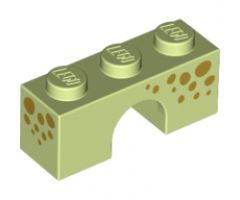 Arch 1 x 3 with Gold Spots on Three Sides Pattern