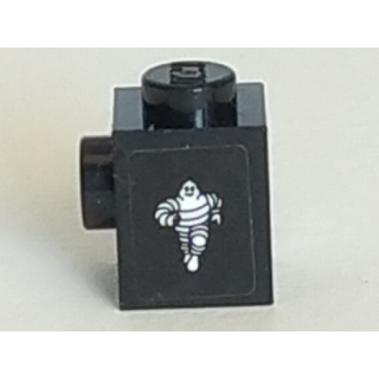 Brick, Modified 1 x 1 with Stud on 1 Side with Michelin Man Logo Pattern Model Left Side (Sticker) - Set 75887