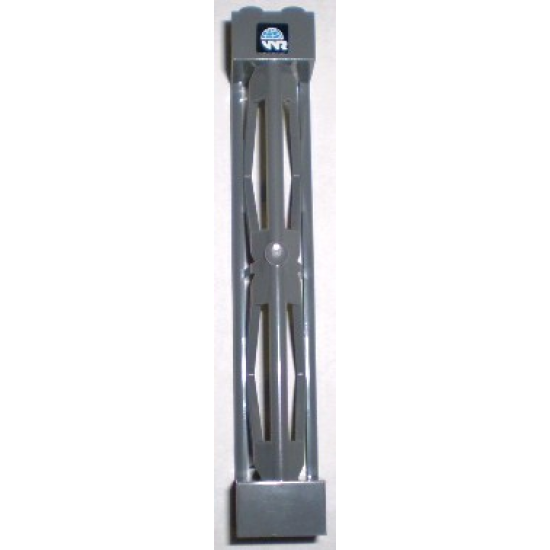 Support 2 x 2 x 10 Girder Triangular Vertical - Type 3 - 3 Posts, 2 Sections with World Racers Logo Pattern (Sticker) - Set 8898