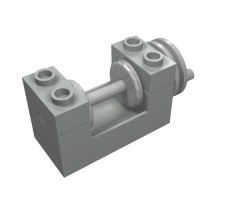 String Reel / Winch 2 x 4 x 2 (Light Gray Drum)