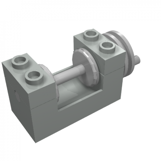 String Reel / Winch 2 x 4 x 2 (Light Gray Drum)