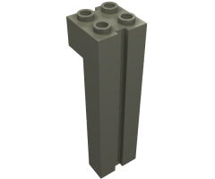 Brick, Modified 2 x 2 x 6 with Groove