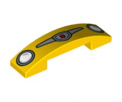 Slope, Curved 4 x 1 Double with Headlights and Grille Pattern (Cars Luigi)