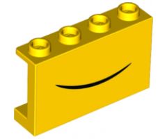 Panel 1 x 4 x 2 with Side Supports - Hollow Studs with Closed Smile Pattern