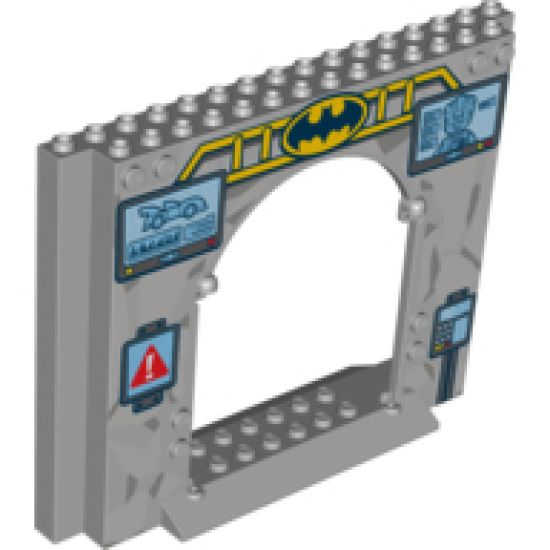 Panel 4 x 16 x 10 with Batman Logo, Joker and Car Pattern