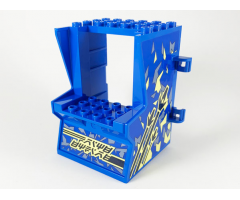 Minifigure, Utensil Arcade Game Cabinet Body with Spaceship Game Pattern (Stickers) - Set 71715